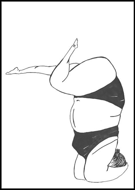 yogakvinna naken