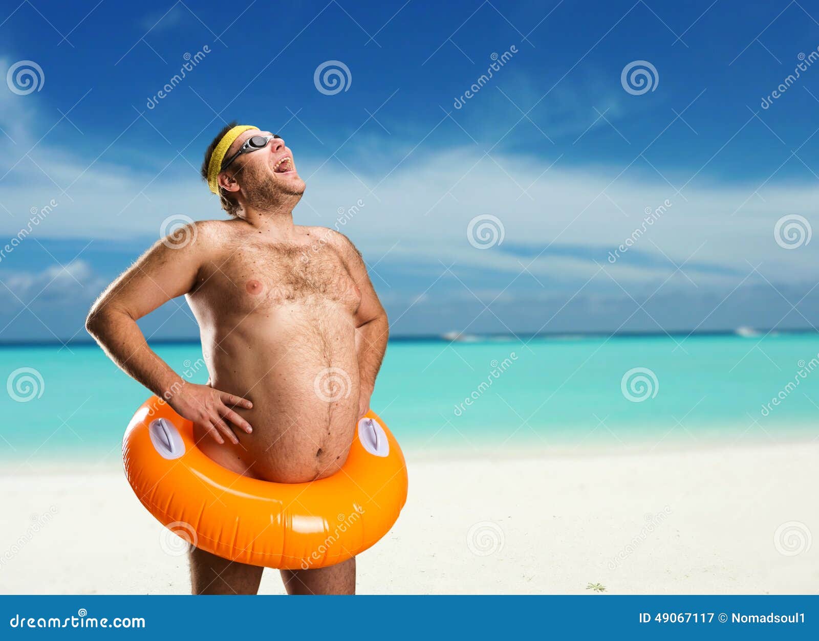 naken män strand