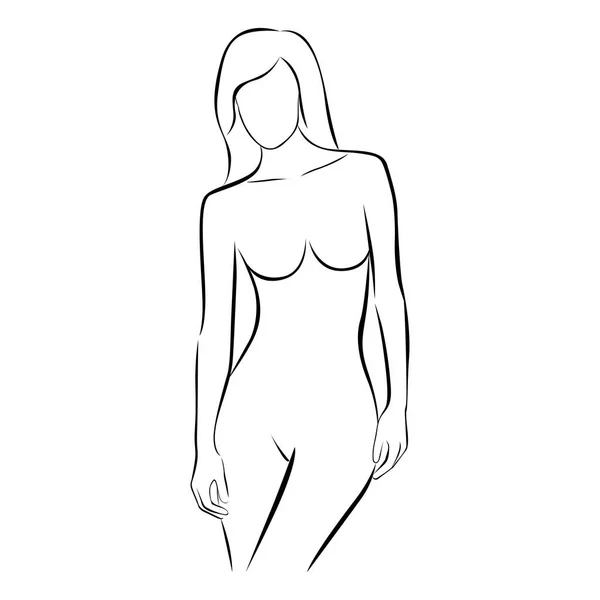 tjej skisser naken