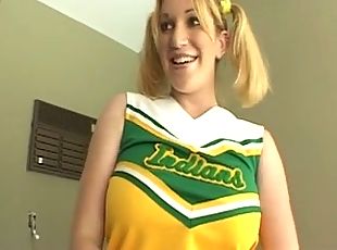 bunden tonåring cheerleader