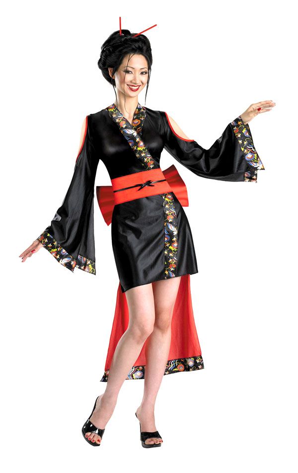geisha kostym flicka