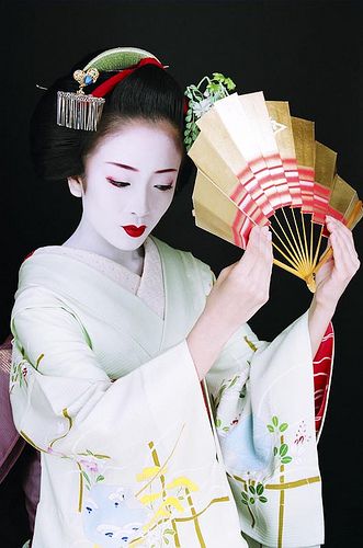 fan japansk geisha
