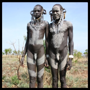 naken stam afrikansk