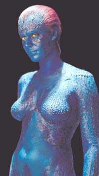 blå naken rebecca