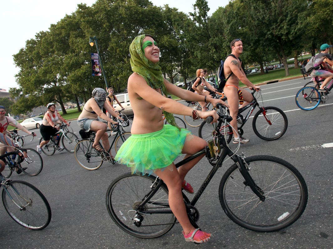 philadelphia naken cykling