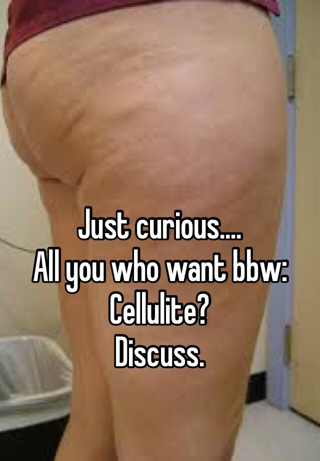 celluliter stor bbw