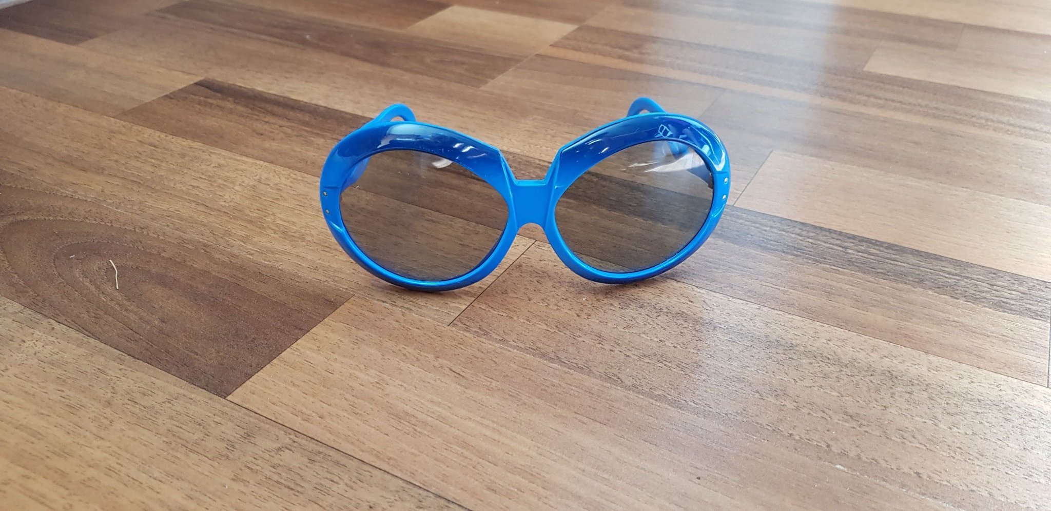 solglasögon blå vintage