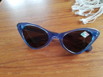solglasögon blå vintage