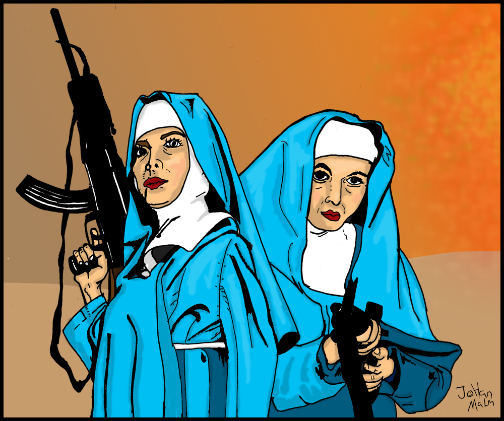 med vapen nunnor