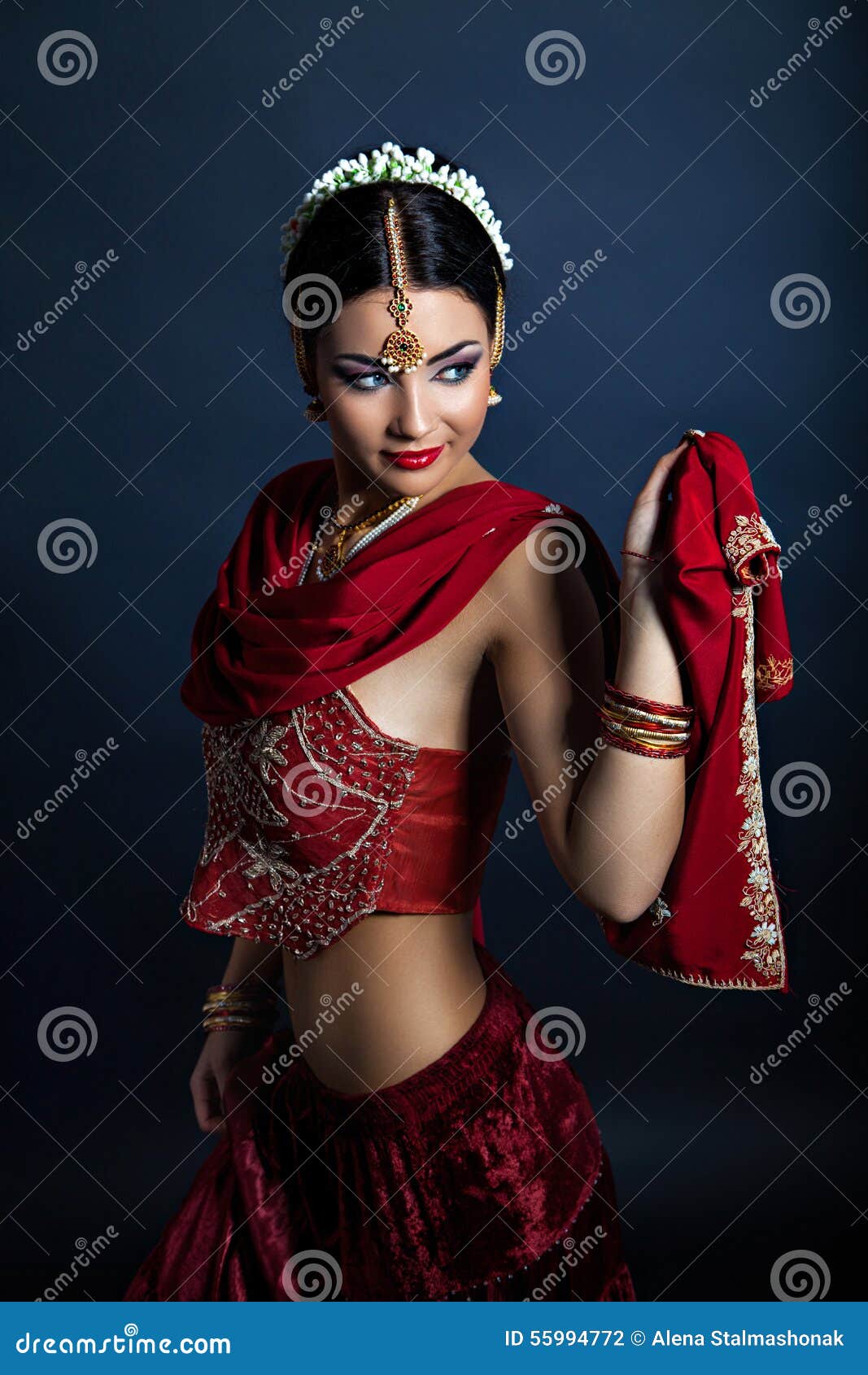 tjej kostum indisk