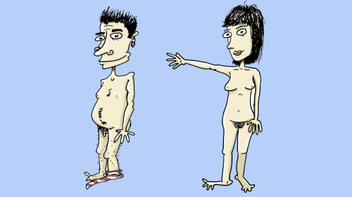 tecknade filmer nakna kvinnliga