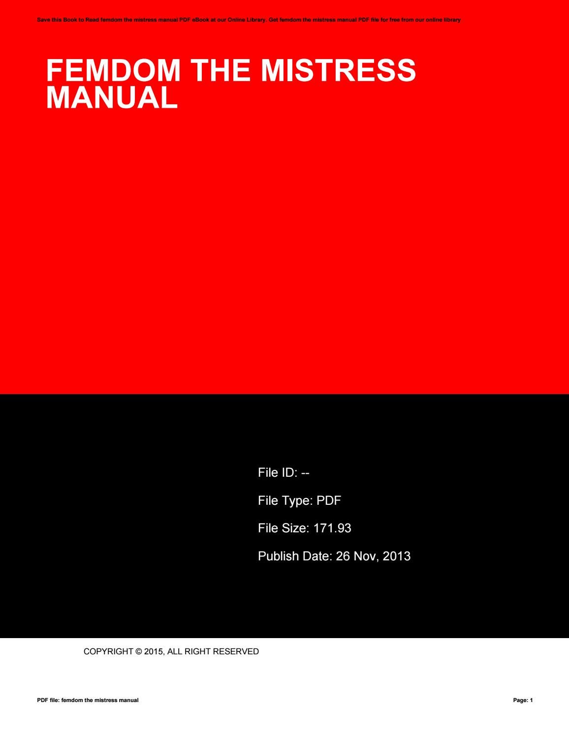 pdf femdom manual