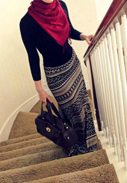 hijab tight kjol