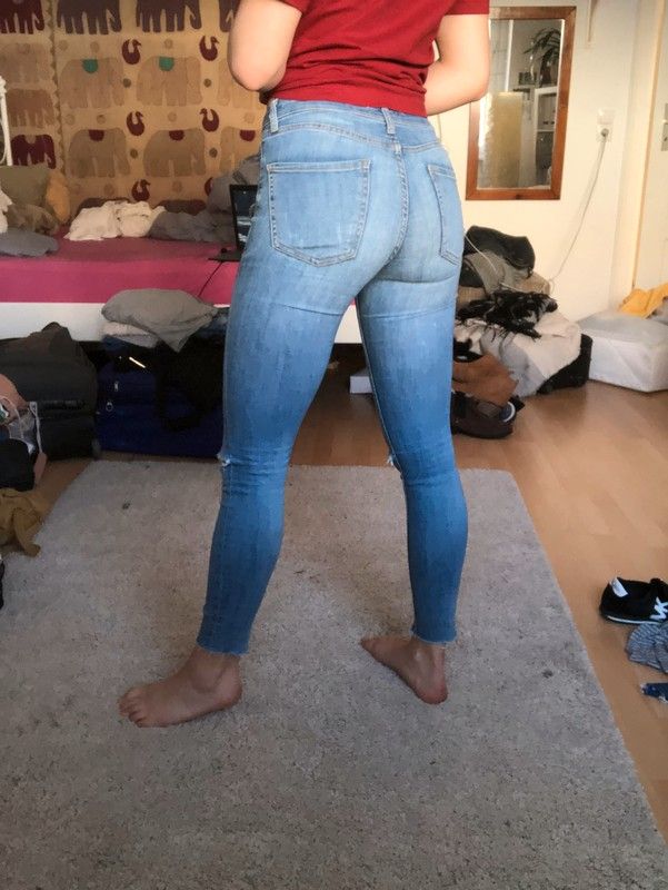 bystiga enge jeans