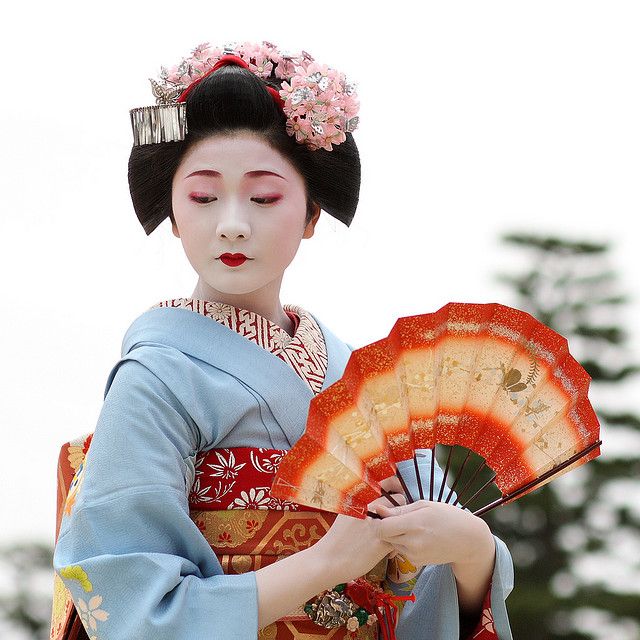 fan japansk geisha
